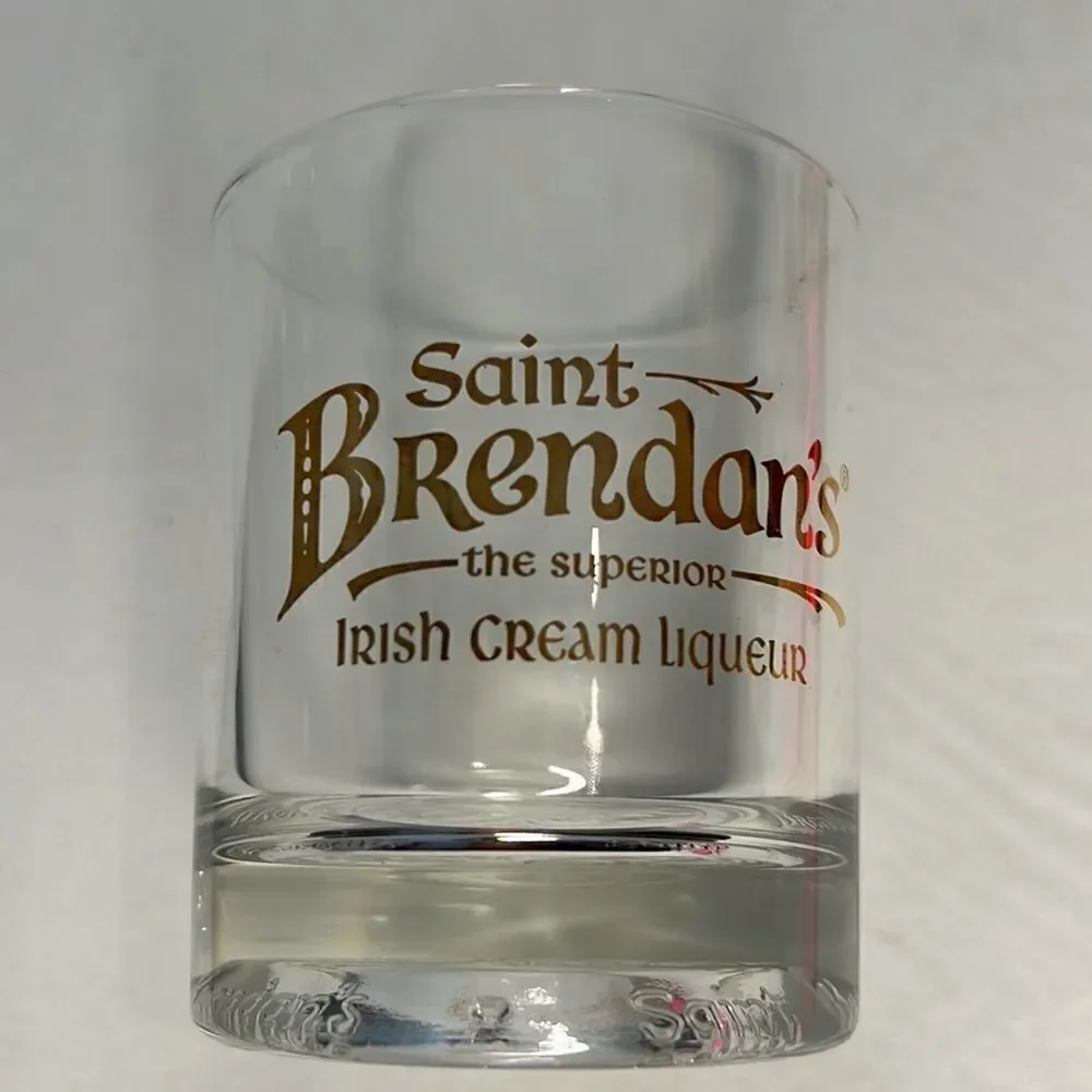 Saint Brendan’s Irish Cream Liqueur 8 Oz Superior 2 1/2 In Round Set 2